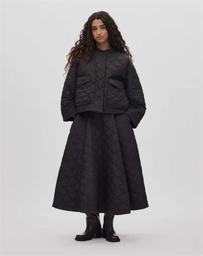 Rabens Saloner - Rhea Tech Quilt Jakke - Black